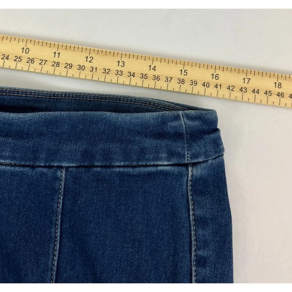 Soft Surroundings Women's Jeggings Size M Stirrups Leggings Jeans Stretch 2BQ51